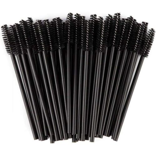 Kal-Lot De 50 Brosses À Cils Jetables Pour Extensions De Cils (Noir) 