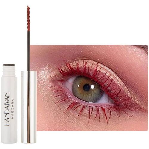 Kal-12 Colors Waterproof Mascara Non-Dizzy Long-Lasting Mascara Bleu Blanc Violet Vert Eyelash Eye Makeup 