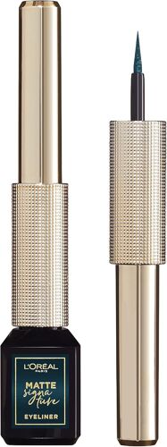 Kal-Eyeliner Pinceau Mat Et Longue Tenue -Matte Signature -Teinte : Emeraude Vert -3 Ml