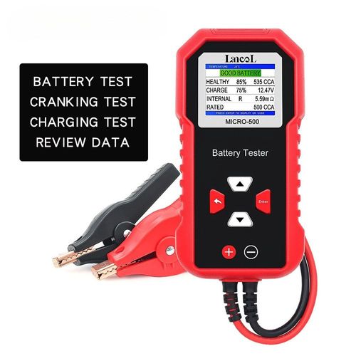 Lancol Micro-500 Testeur De Batterie Avec Écran Lcd Couleur Multilingue
