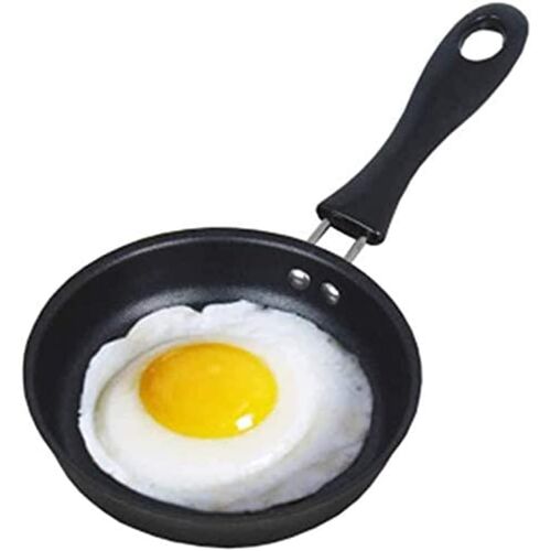 Jexnovashop-Mini Poêle À Frire Pour Un ?uf, 4,7"" 12 Cm Mini Poêle À ?ufs Avec Poignée Antiadhésive Résistante À La Chaleur, Poêle De Camping Portable, Plaque De Cuisson À Induction
