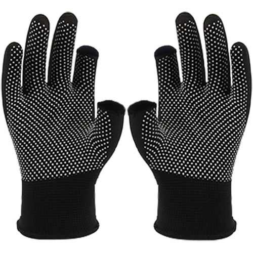Letnerny-Lightweight Gloves, Men And Women Half-Finger Slip Breathable Fingerless Work Gloves For Construction Nylon Fitness Cycling Motorcycle Gloves (5 Half Finger)