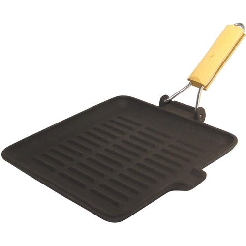 388015 - 4 Saisons Poêle Grill Carré - Diamètre 24 Cm, Noir[KIT6510452]