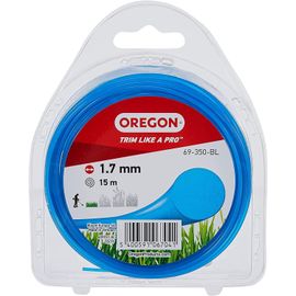 LETNERNY-Fil De Débroussailleuse Bleu Rond 1.7Mm, Coupe-Bordures, Entretien Des Pelouses, Parterres De Fleurs, Jardin, Fil Nylon Résistant, Compatible Avec Modèles Standards, 1.7Mm X 15M (69-350-Bl)