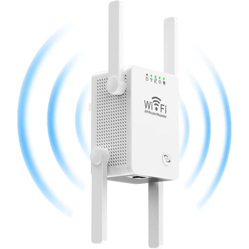 LETNERNY-Amplificateur Wifi, Amplificateur Wifi Avec Mode Ap Mode Routeur, Amplificateur De Signal Sans Fil Avec Port Ethernet, Amplificateur De Signal Sans Fil Domestique (Pr Ue)