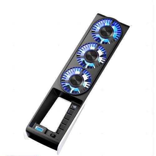 Ventilateur De Refroidissement Ps5 Slim Disc Et Éditions Numériques - Avec Réglage Automatique Led Et Hubs Usb3.0