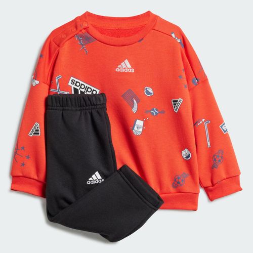 Ensemble Pantalon Et Survêtement Brand Love Adidas - Bright Red / White / Black / Preloved Ink - 2-3a