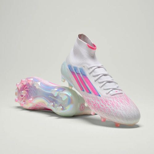 Chaussures F50 Sparkfusion Elite Mid Terrain Souple Et Gazon Artificiel Adidas Cloud White Lucid Pink Cloud White