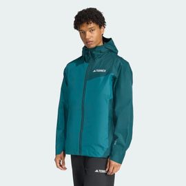 Veste Terrex 2,5 Couches Multi Rain.Rdy Adidas - Mystery Green / Aurora Ivy - L