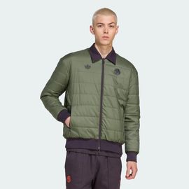 Veste Fc Bayern Munich Terrace Icons Adidas - Aurora Black / Base Green - L