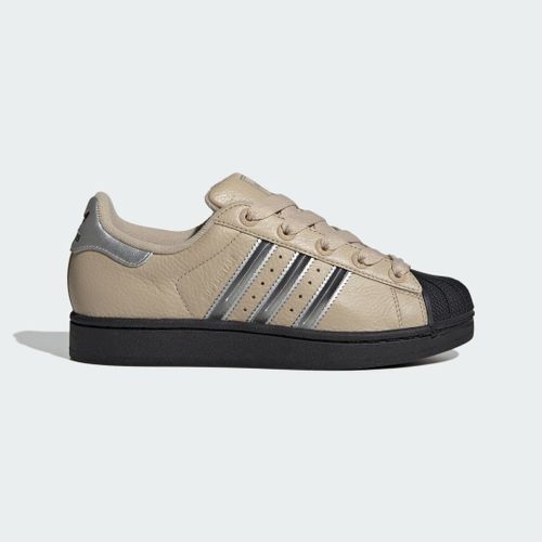 Chaussures Superstar Ii Adidas Stone Khaki Silver Metallic Core Black
