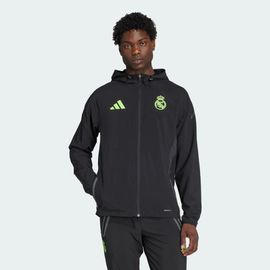 Veste De Voyage Real Madrid Tiro 25 Pro Vis Tech Adidas - Black / Lucid Lemon - S