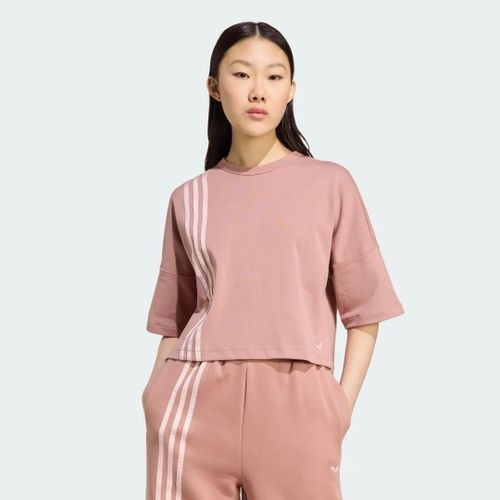 T-Shirt Asymétrique À 3bandes Adidas - Warm Clay - 2xl