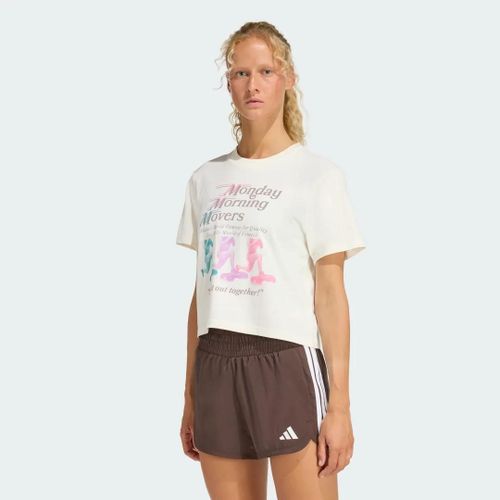 T-Shirt Graphique Les Mills Movers Adidas - Off White - 2xl