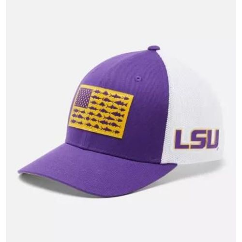 Columbia Pfg Mesh Fish Flag Ball Cap - Lsu-