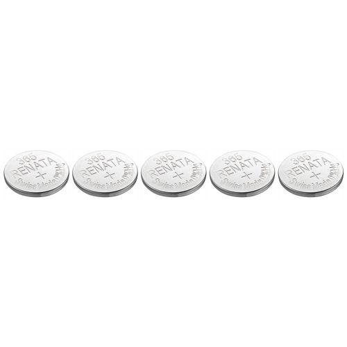 RENATA Lot de 5 Piles bouton Silver Oxyde 365 / SR1116W 0% mercure