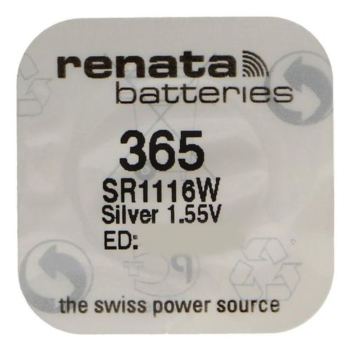 RENATA Pile bouton Silver Oxyde 365 / SR1116W 0% mercure