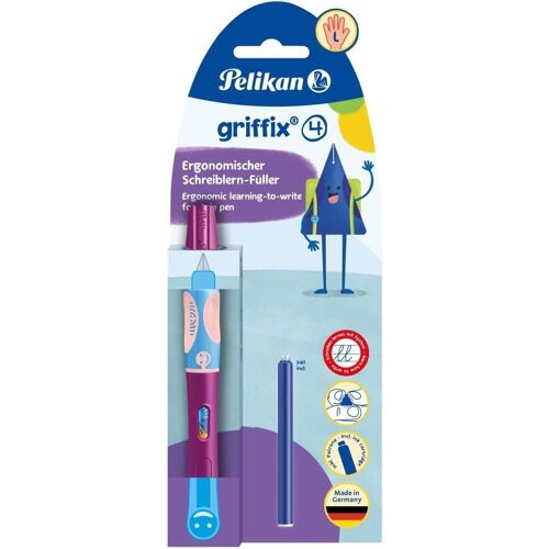Pelikan Stylo Plume Griffix Sweet Berry, Pour Gauchers