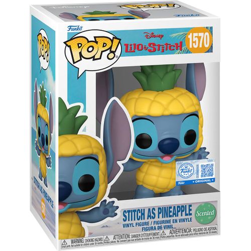 Figurine Funko Pop - Lilo Et Stitch [Disney] N°1570 - Stitch En Ananas - Parfumé (87208)