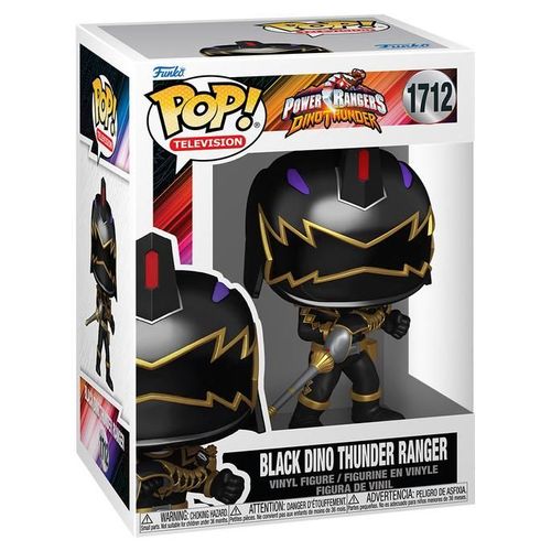 Figurine Funko Pop - Power Rangers N°1712 - Black Dino Thunder Ranger (86269)