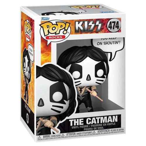 Figurine Funko Pop - Kiss N°474 - The Catman (You Keep On Shoutin') (84123)