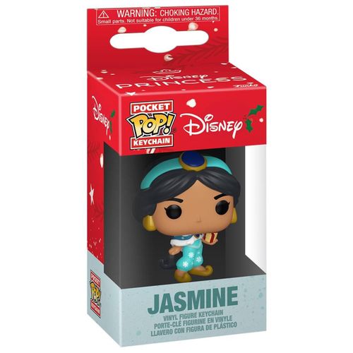 Figurine Funko Pop - Disney - Jasmine (Noël) - Porte-Clés (86074)