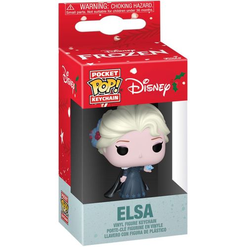 Figurine Funko Pop - Disney - Elsa (Noël) - Porte-Clés (86078)