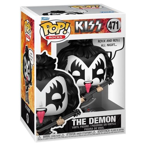 Figurine Funko Pop - Kiss N°471 - The Demon (Rock And Roll All Night) (84124)