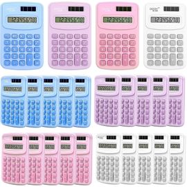 LETNERNY-Lot De 24 Petites Calculatrices De Poche En Vrac Calculatrice De Base 4 Fonctions Calculatrice Alimentée Par Piles Calculatrice D'Affichage À 8 Chiffres Calculatrice De Poche Pour Étudiants,