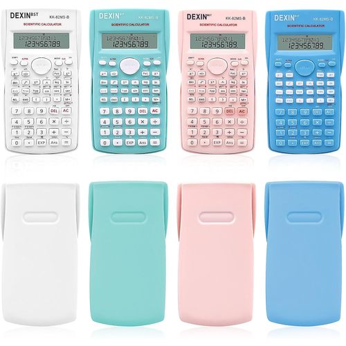 Lot De 8 Calculatrices Scientifiques D'Ingénierie En Ligne Avec Grand Écran Lcd En Vrac Sans Graphisme Calculatrice Mathématique Pour Étudiants, Enseignants, École, Collège, Affaires, Fourni[Z1523]