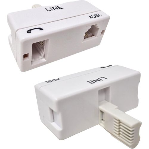 LETNERNY-Microfiltre Pour Téléphone Haut Débit Adsl | Pr Bt Vers Connecteur Rj11 | Adaptateur De Ligne Téléphonique | Répartiteur De Filtre Adsl Bt - Adaptateur Téléphonique | Répartiteur Modem |