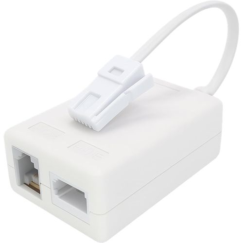 LETNERNY-Bt Adaptateur Répartiteur De Microfiltre À Large Bande Vers Rj11, Câble D'Extension De Ligne Fixe Pour Routeur, Fax, Sky Box, Alarme, Wifi, Filtre De Bruit Dsl Blanc