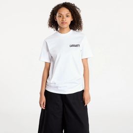 T-Shirt Carhartt Wip S/S University Script T-Shirt Unisex White/ Black Xxl