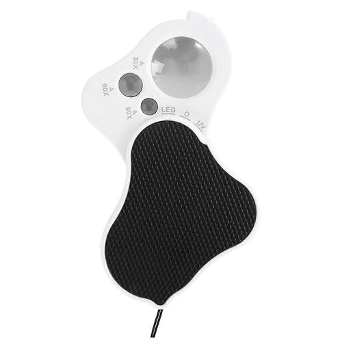 Loupe De Bijoux Illuminés 30x 60x 90x Pli Diamant Loupe Avec Lumières Led Uv Pour Bijou