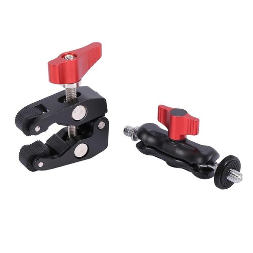 Slr appareil photo bras magique Double Hot Shoe Rotule Tête de crabe Pince de crabe Support de moniteur universel Rotule Tête Cl