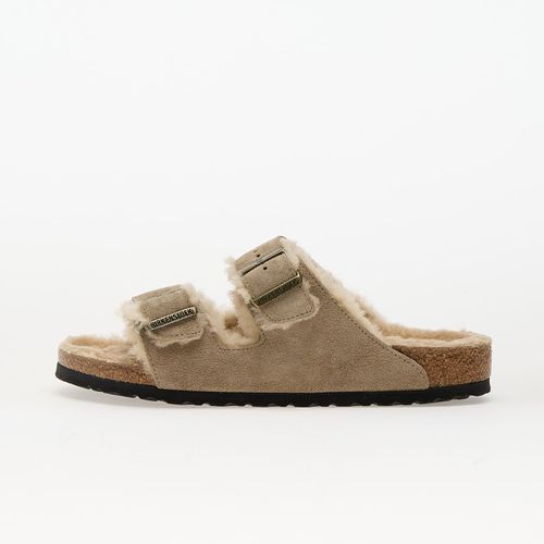 Chaussures Baskets Birkenstock Arizona Shearling Suede Leather/ Fur Taupe Eur