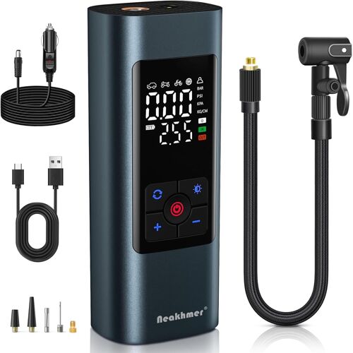 Mevronisshop-Mini Compresseur Sans Fil 150 Psi Pompe À Air Électrique Avec Fonction De Dégonflage ¿ Pompe Portable Pour Voiture, Moto, Vélo