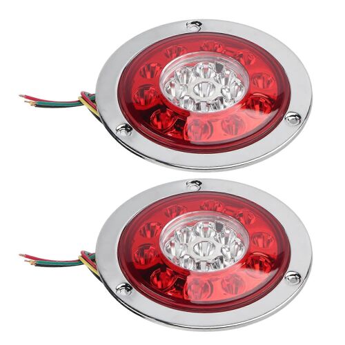 1 Paire 12v / 24v 19led Feux Latéraux Feu Arrière Lampe Pour Voiture Remorque Camion Caravane