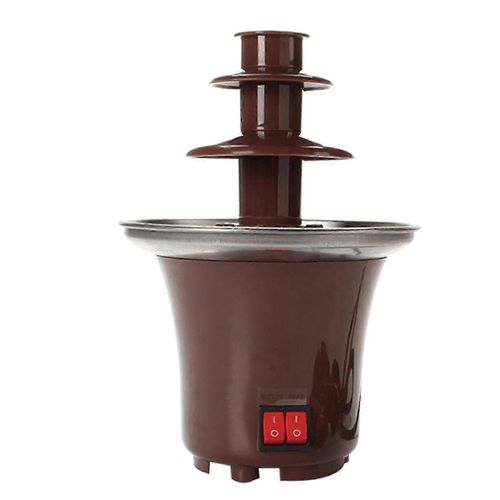 Mini fontaine à fondue au chocolat à 3 niveaux facile à assembler parfaite pour le fromage nacho Bbq-colorus