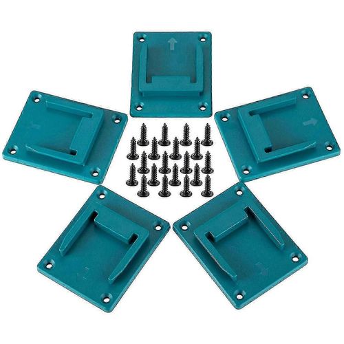 Paquet de 5 porte-outils pour perceuse Makita 18v - Bleu cyan - JZ