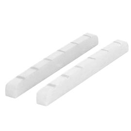 2pcs Guitare Électrique Écrou Os 6 Cordes Pré Fentes Guitare Écrou Remplacement Pour Strat Blanc