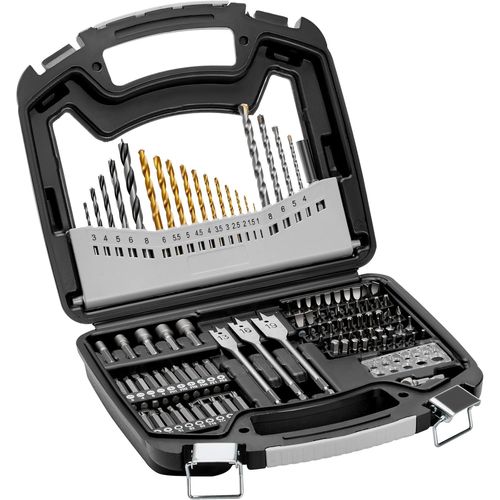 YEMAESRE-Ensemble De Forets Et Embouts Pour Perceuse Tournevis 101Pcs,Coffret De Mèches Et Embouts De Tournevis,Kit De Perçage Et De Vissage Du Bois,Du Métal,Du Ciment,Avec Étui De Transport