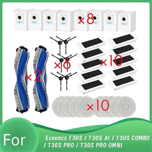 36 pièces de rechange pour aspirateur robot T30S / T30S AI / T30S COMBO / T30S PRO / T30S PRO OMNI