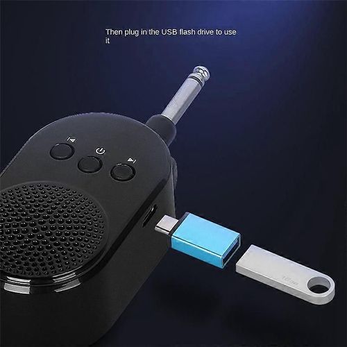 Mini Amplificateur Guitare 5w Ampli 6.35mm Prise Tournée 270 Degrés Usb Rechargeable Pour Guitare Électrique Ba