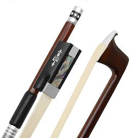 Qa-21 Violon Arc 4/4 Vert Bois De Santal Pure Prêle Sculpté Plus Ligne Argent Peau De Mouton Repose-Main Arc