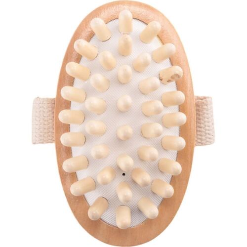 Poignée En Bois Naturel Masseur En Bois Brosse Pour Le Corps Réduction De La Cellulite