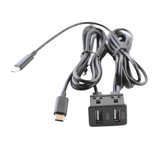 Voiture Android Navigation Machine Double TYPE-C Entrée vers Double USB Interface Panneau Adaptateur Panneau