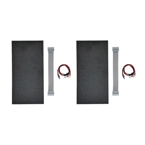 2pcs P5 Panneau D'écran Led Intérieur 64x32 Pixels Module D'affichage Led 16 Scan 320x160mm Couleur Led Scr