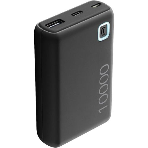 Kal-| Power Bank Essence 10000 | Chargeur Portable De 10000mah - Input 1xusb-C, 1xmicro Usb, 10.5w - Output 1xusb 12w - Noir
