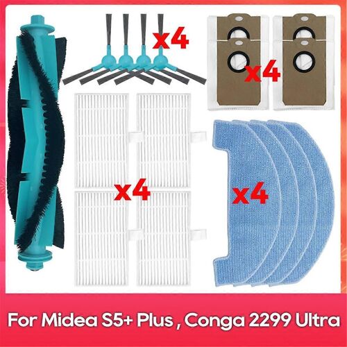 Pour S5 Plus / 2299 Ultra Home X-Treme Accessoires Brosse latérale principale Balai Sac à poussière Filtre